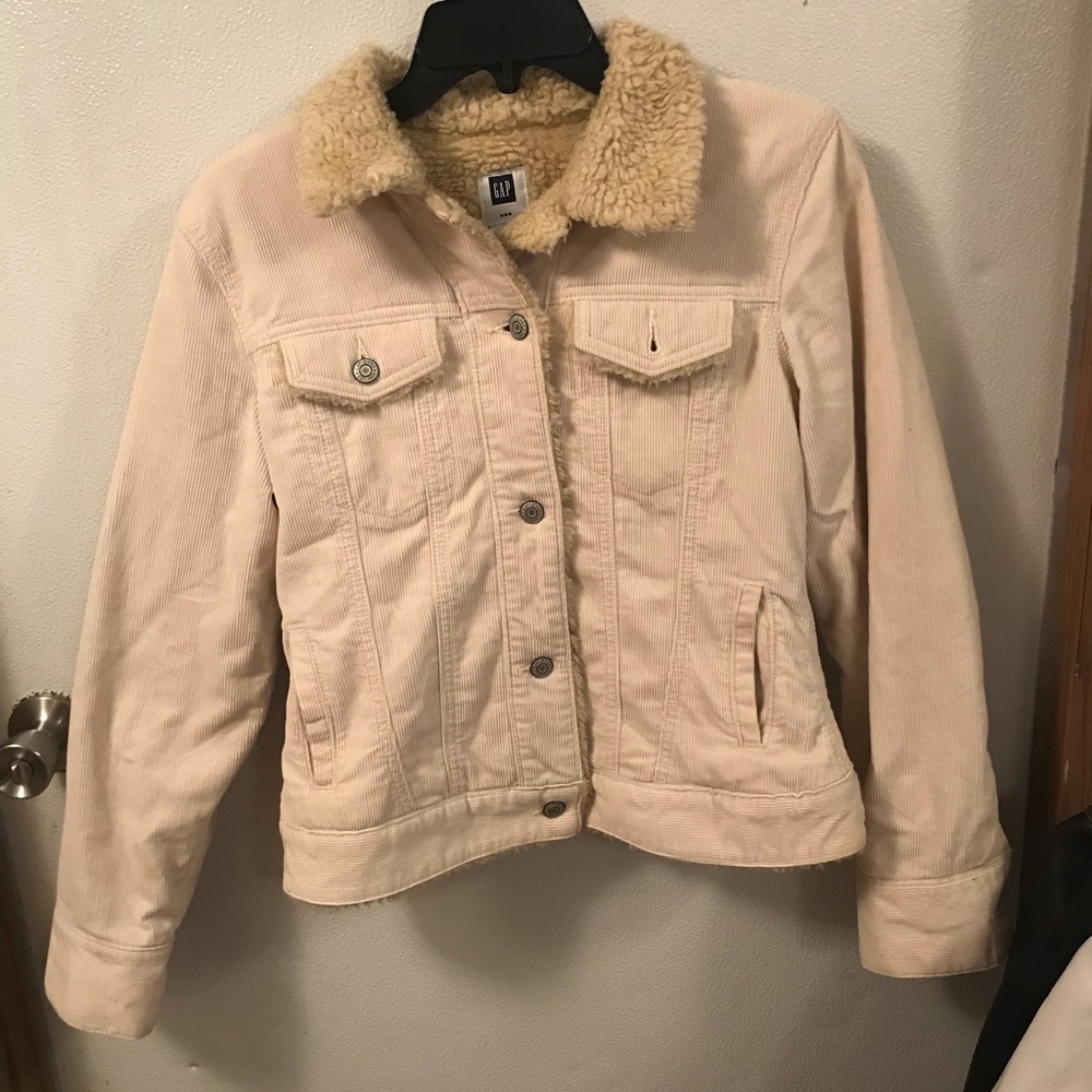Fur lined vintage corduroy jacket!!!
